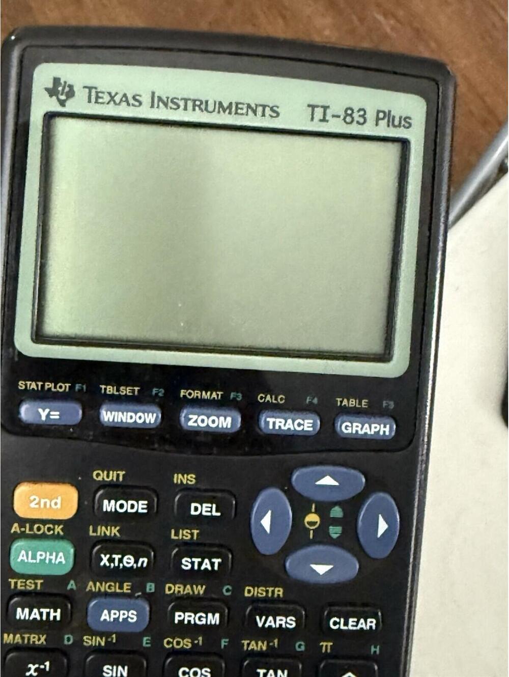 Texas Instruments TI-83 Plus Graphing Calculator - Black Tested Working W/ Case - Picture 4 of 7